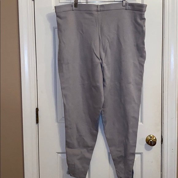 Plus Size Gray Riding Pants - Picture 3 of 4